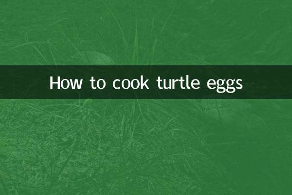 How to cook turtle eggs