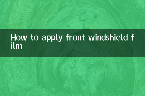 How to apply front windshield film