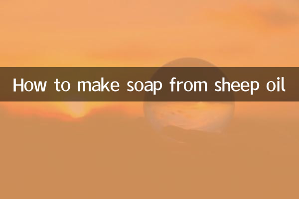 Como fazer sabonete com óleo de ovelha