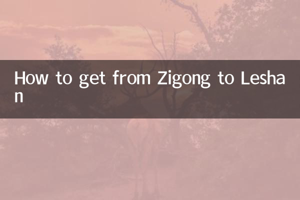 How to get from Zigong to Leshan