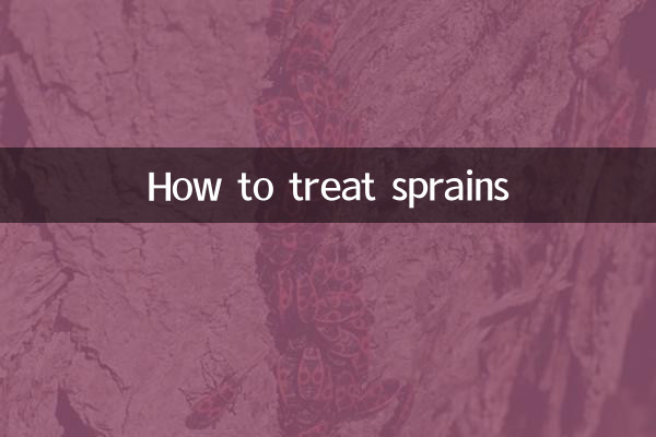 How to treat sprains