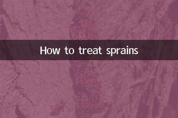 How to treat sprains