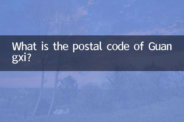 What is the postal code of Guangxi?