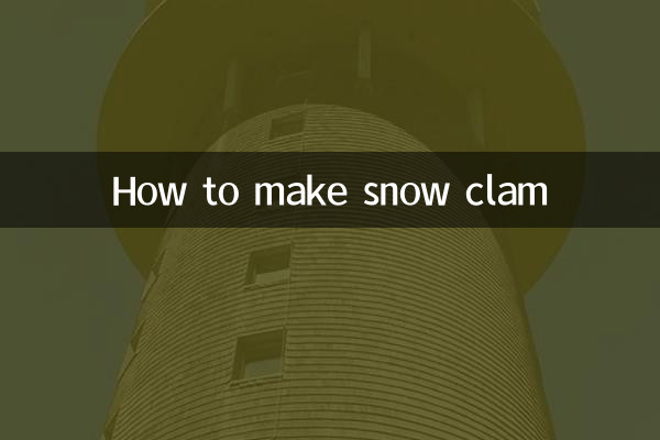 Como fazer molusco de neve