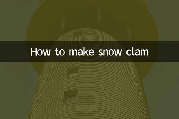 Como fazer molusco de neve