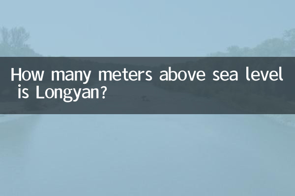 룽옌은 해발 몇 미터입니까?