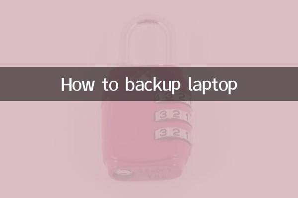 How to backup laptop