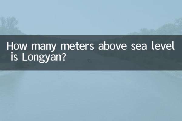 룽옌은 해발 몇 미터입니까?