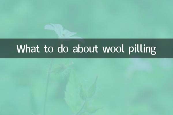 Was tun gegen Wollpilling?