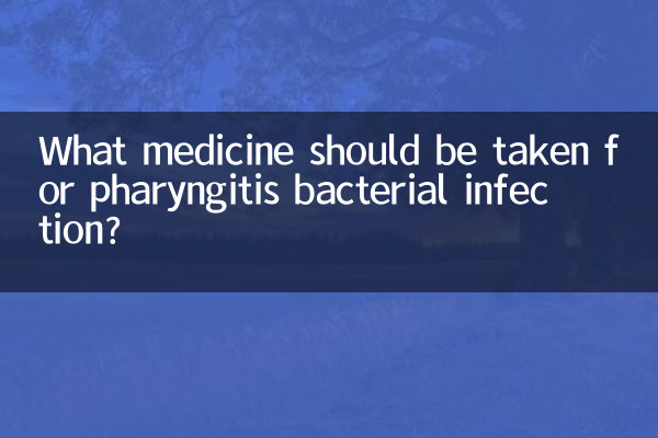 Que medicamento deve ser tomado para infecção bacteriana por faringite?