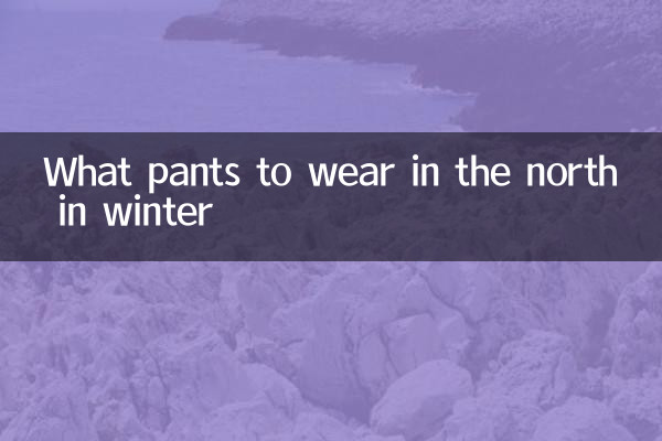 冬天北方穿什么裤子