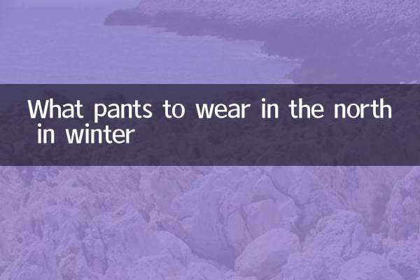 冬天北方穿什么裤子