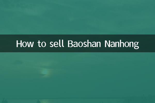 So verkaufen Sie Baoshan Nanhong