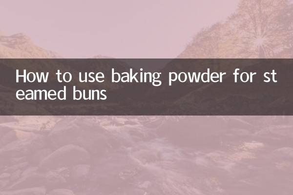 Cómo utilizar levadura en polvo para bollos al vapor