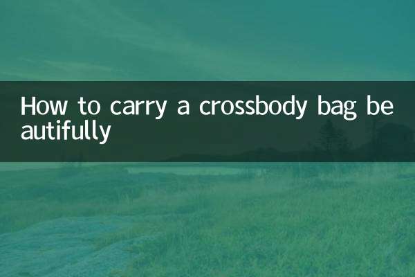 Wie man eine Umhängetasche schön trägt