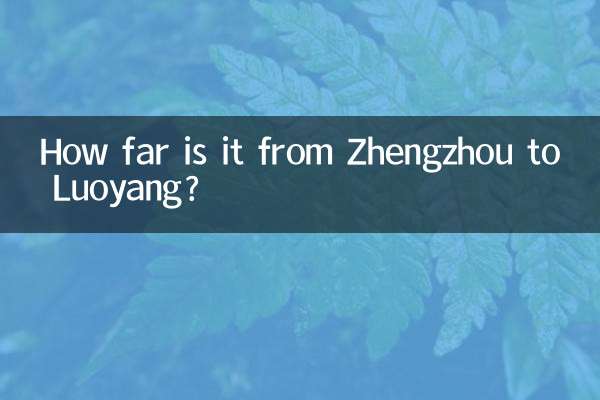 ¿A cuánta distancia está Zhengzhou de Luoyang?