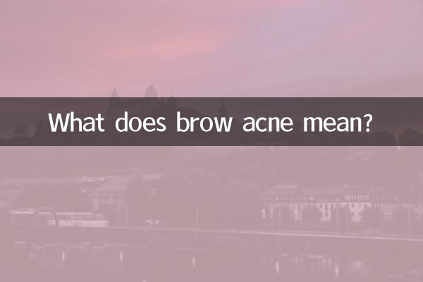 O que significa acne na sobrancelha?