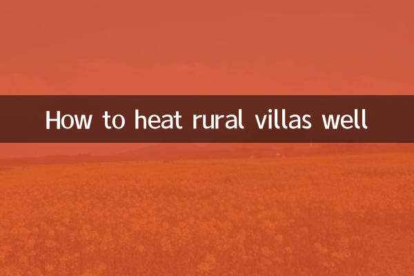 Como aquecer bem as vilas rurais