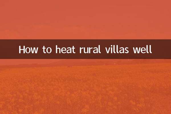 Como aquecer bem as vilas rurais