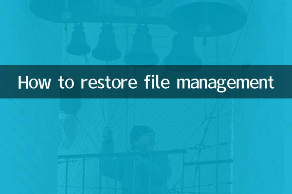 نحوه بازیابی مدیریت فایل
