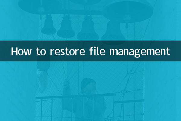 نحوه بازیابی مدیریت فایل