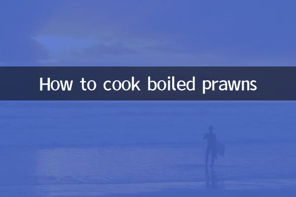 Cómo cocinar gambas hervidas