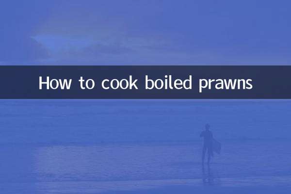 Cómo cocinar gambas hervidas