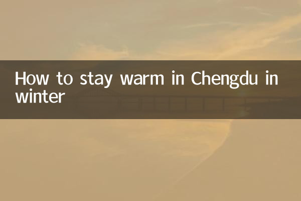 Cómo mantenerse abrigado en Chengdu en invierno
