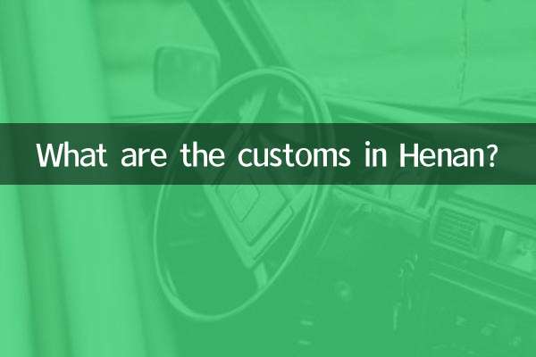 ¿Cuáles son las costumbres en Henan?