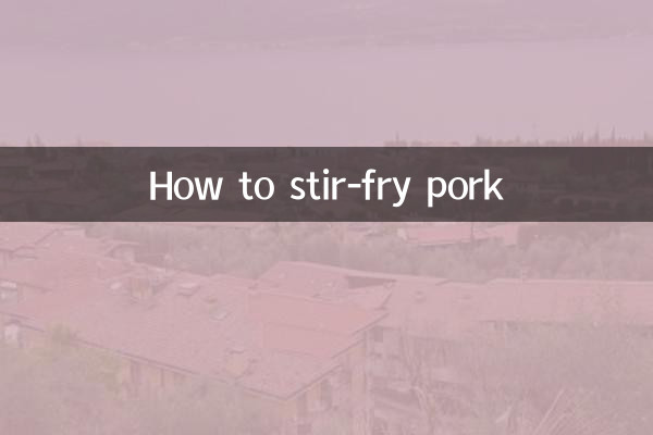 Comment faire sauter du porc