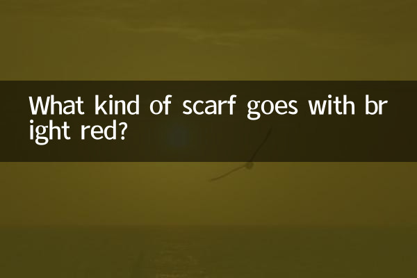 Che tipo di sciarpa si abbina al rosso brillante?