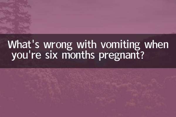 O que há de errado em vomitar quando você está grávida de seis meses?