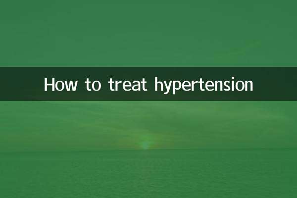 Comment traiter l'hypertension