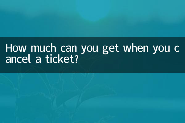 티켓을 취소하면 얼마를 받을 수 있나요?
