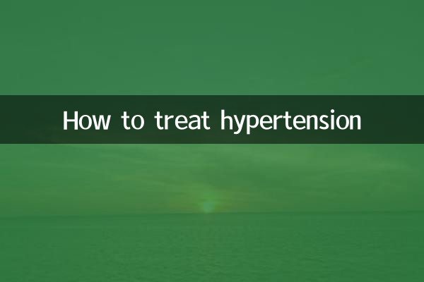 Comment traiter l'hypertension