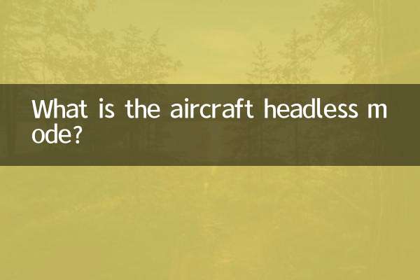 Qual é o modo sem cabeça da aeronave?