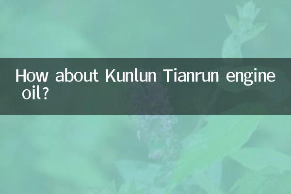 कुनलुन तियानरुन इंजन ऑयल के बारे में क्या ख्याल है?