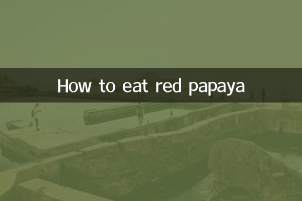 Come mangiare la papaia rossa