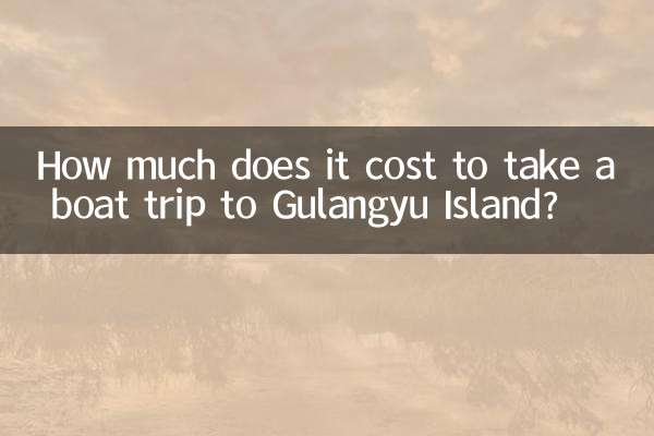 Quanto costa fare una gita in barca all'isola di Gulangyu?