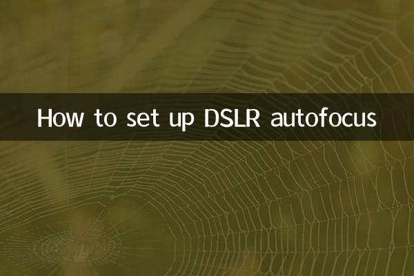 How to set up DSLR autofocus