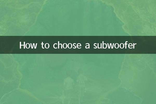 Cómo elegir un subwoofer