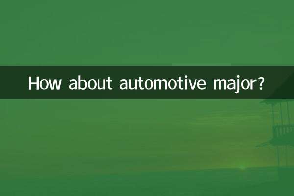 汽车专业怎么样