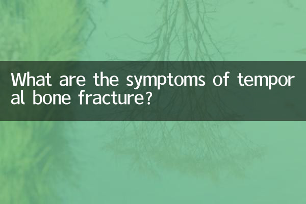 Quels sont les symptômes d’une fracture de l’os temporal ?