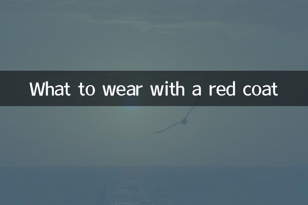 Que porter avec un manteau rouge