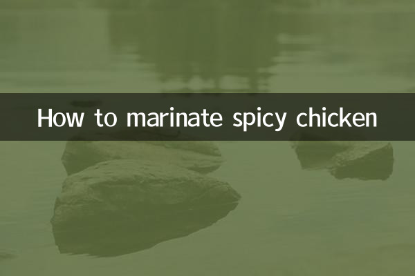 Wie man scharfes Hühnchen mariniert