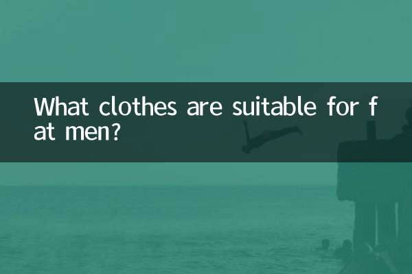 Que roupas são adequadas para homens gordos?