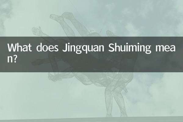 Jingquan Shuiming은 무슨 뜻인가요?
