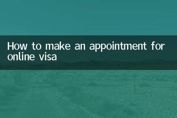 How to make an appointment for online visa