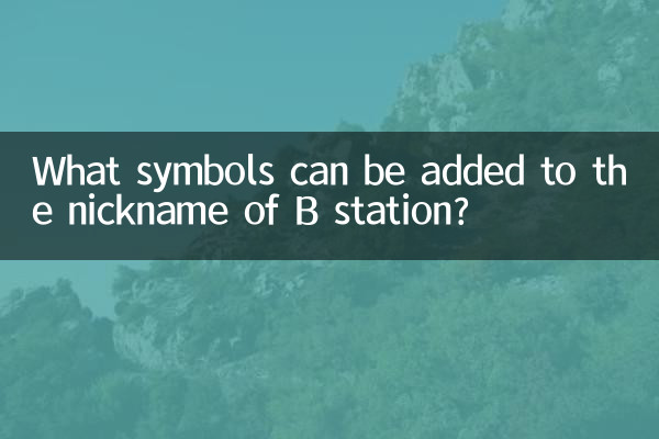 Welche Symbole können dem Spitznamen der B Station hinzugefügt werden?