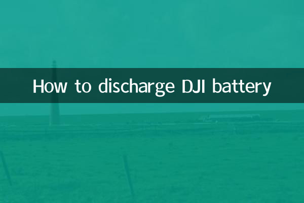 Comment décharger la batterie DJI